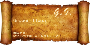 Grauer Ilona névjegykártya